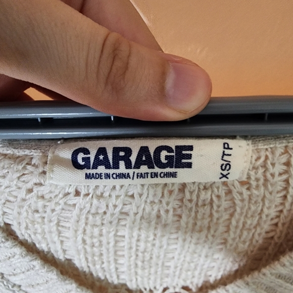 Vintage 100% cotton crochet knitted sweater with hood - Picture 4 of 7